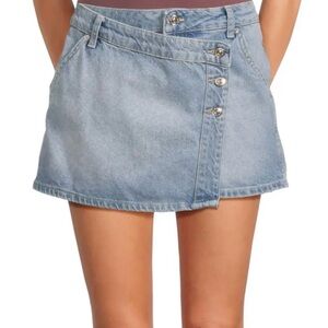 Free People Wynne Denim Button-Up Women's Skirt